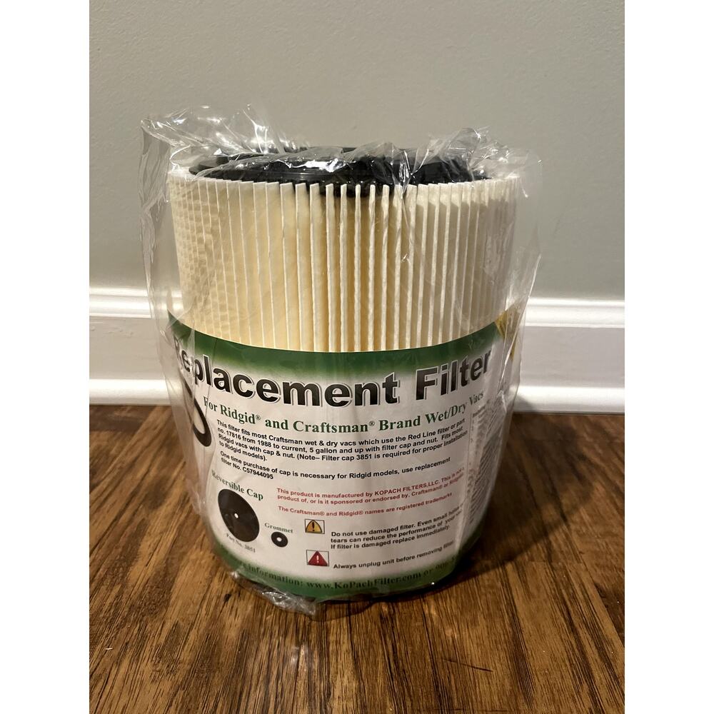 REPLACEMENT FILTER for Ridgid and‎ Craftsman Wet Dry Vac